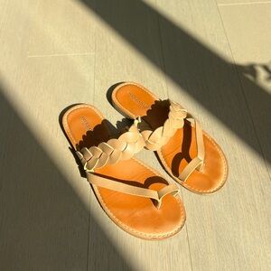 American Eagle Outfitters Braided Tan Sandals